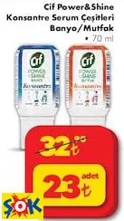 CİF POWER&SHİNE KONSANTRE SERUM ÇEŞİTLERİ BANYO/MUTFAK 70 ML